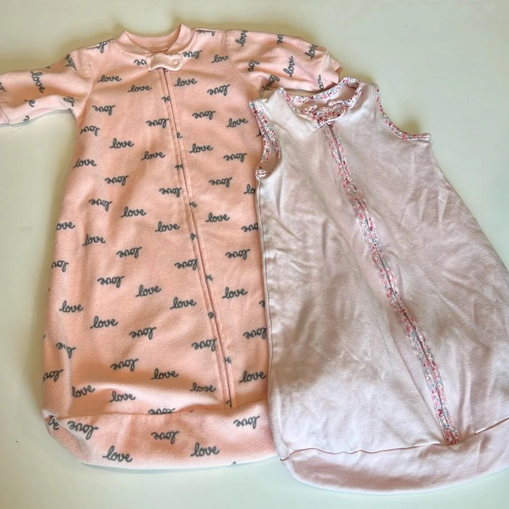 Carters - small,‎ 2 pc bundle of sleep sacks